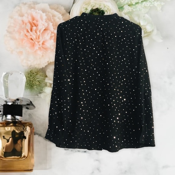 Carol Bay women’s silk Jeweled blouse - Picture 2 of 10